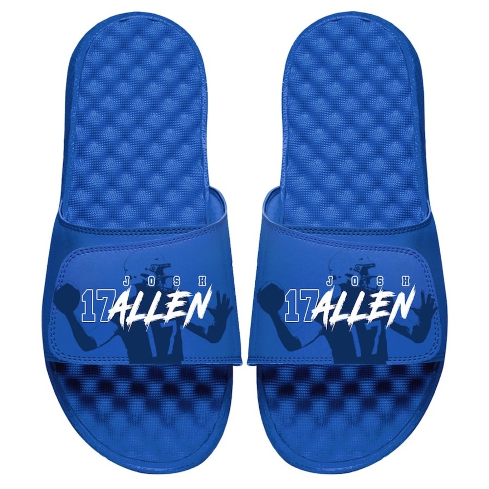 Josh Allen Buffalo Bills Royal Tonal Pop Slide Sandals Size 10